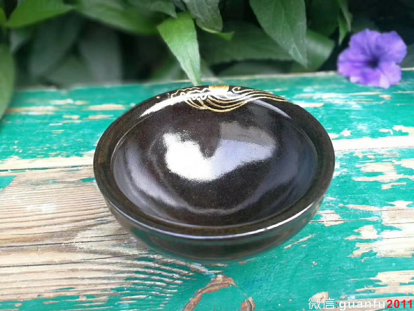 危敏捷 柴燒 金繕：口徑9*4.8