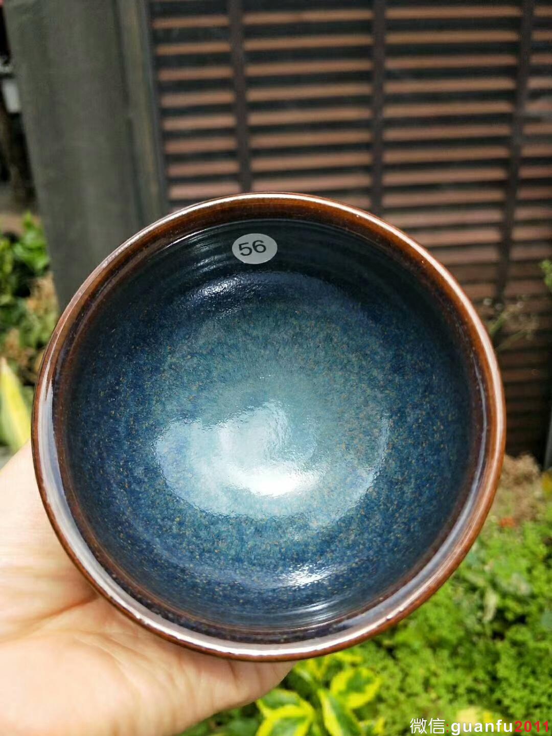 國(guó)家級(jí)大師-孫建興老師 回藍(lán)釉：口徑9*5.3