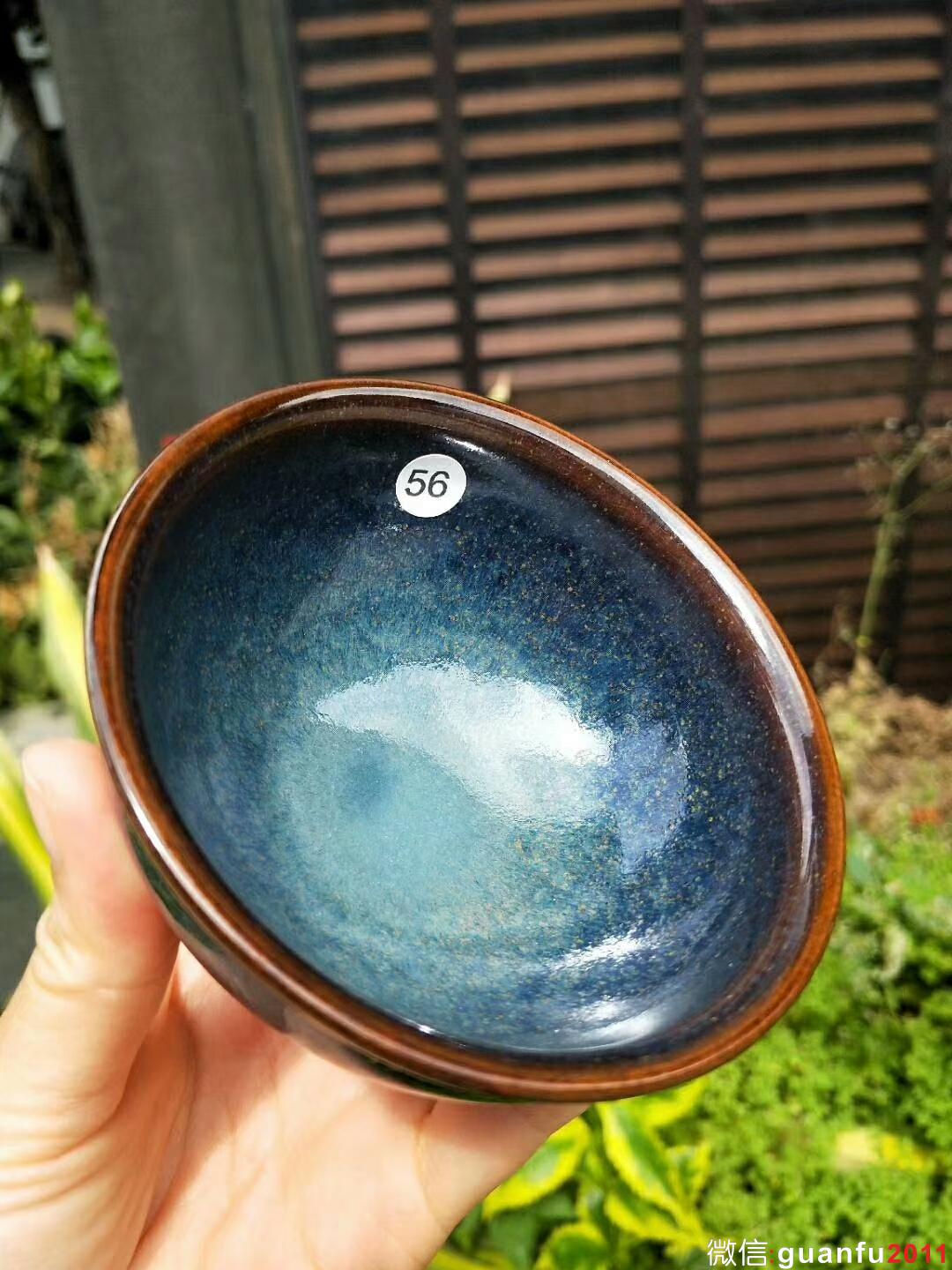 國(guó)家級(jí)大師-孫建興老師 回藍(lán)釉：口徑9*5.3