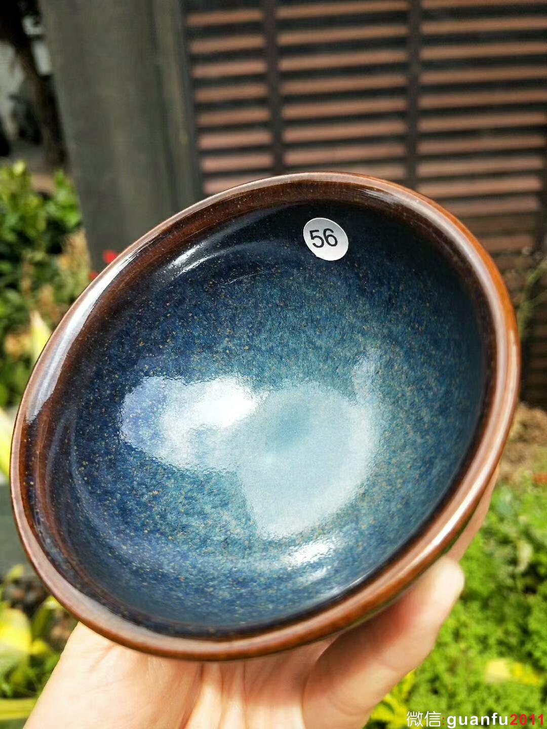 國(guó)家級(jí)大師-孫建興老師 回藍(lán)釉：口徑9*5.3