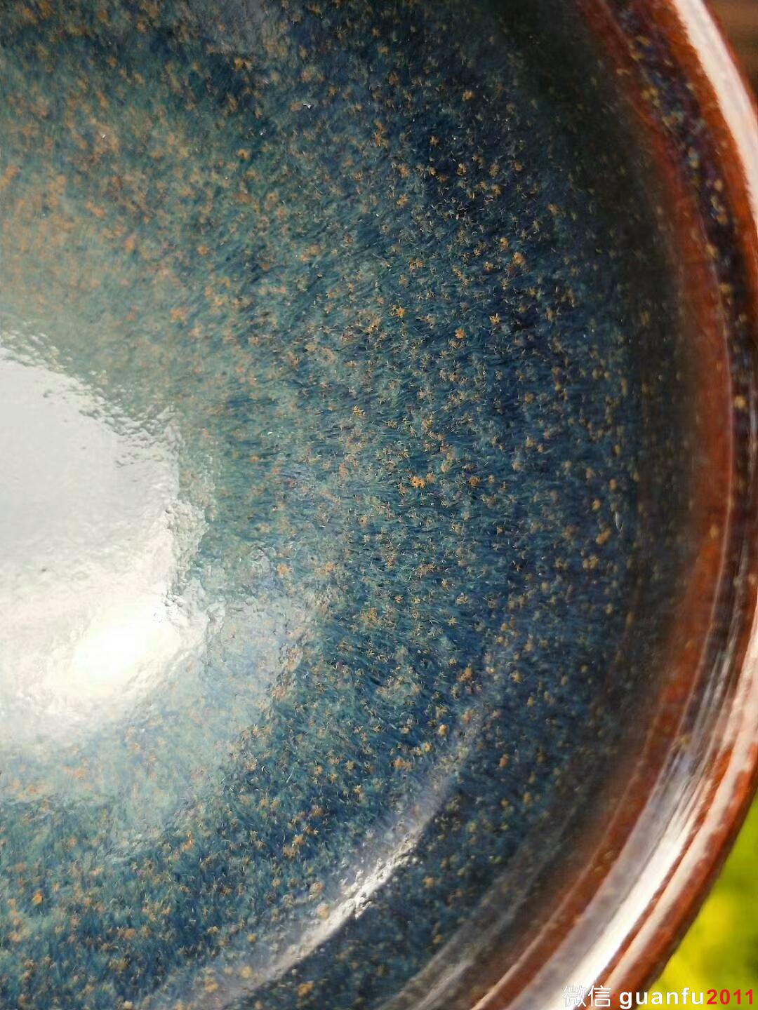 國(guó)家級(jí)大師-孫建興老師 回藍(lán)釉：口徑9*5.3