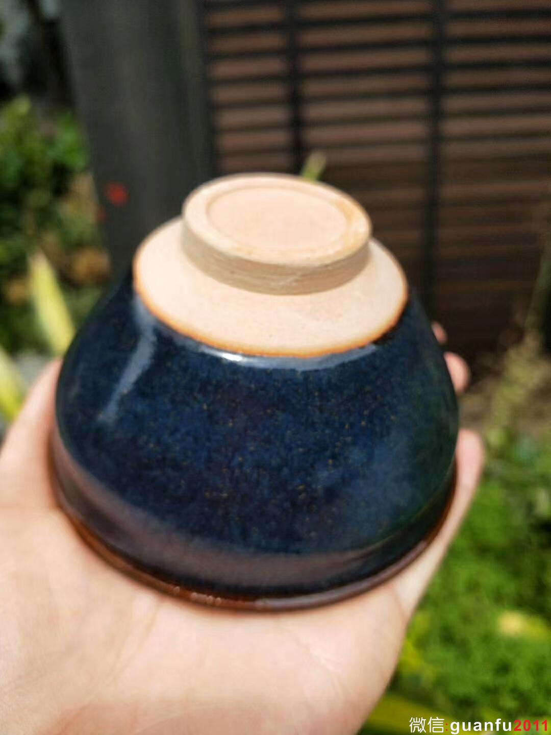 國(guó)家級(jí)大師-孫建興老師 回藍(lán)釉：口徑9*5.3