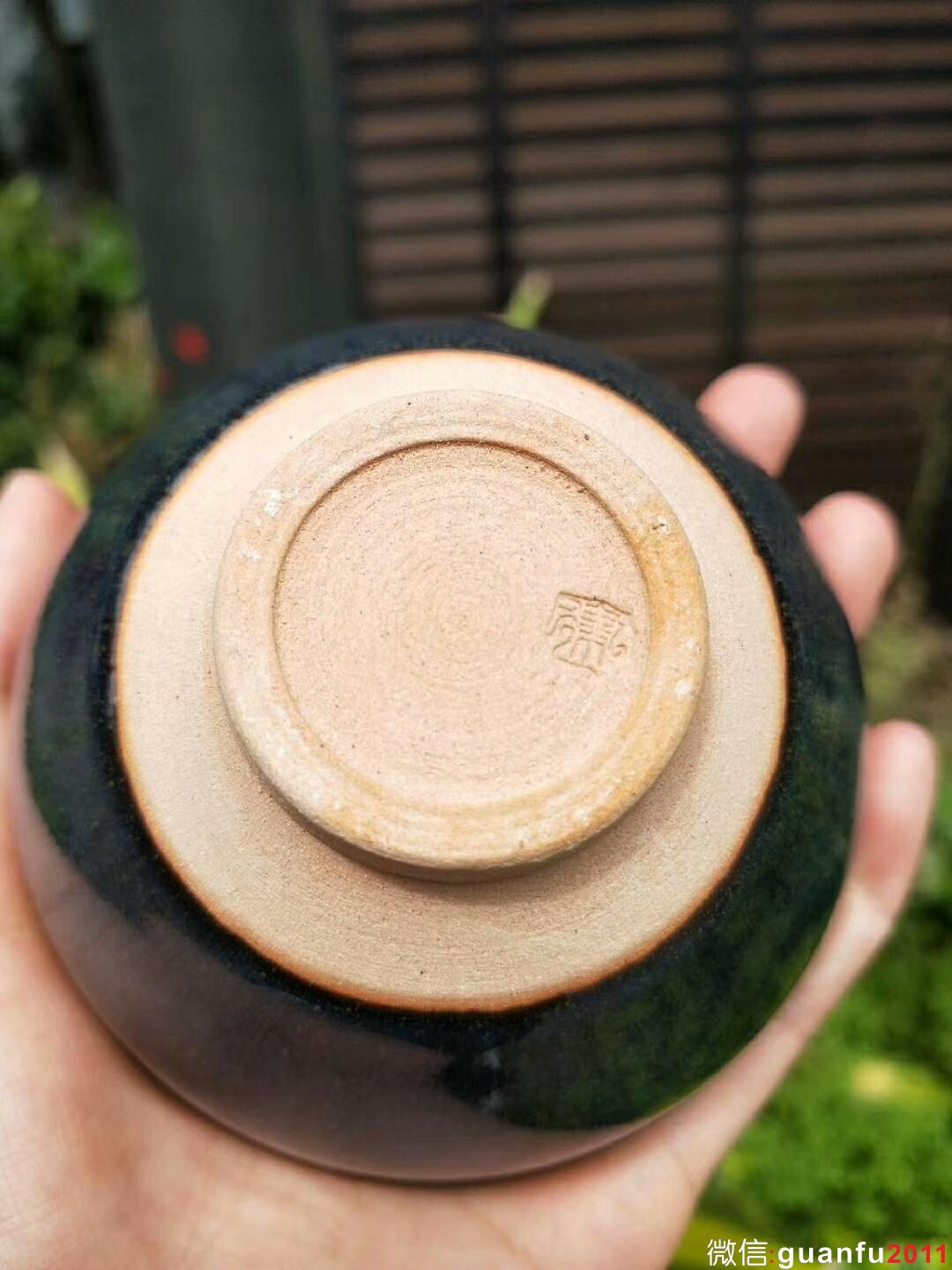 國(guó)家級(jí)大師-孫建興老師 回藍(lán)釉：口徑9*5.3