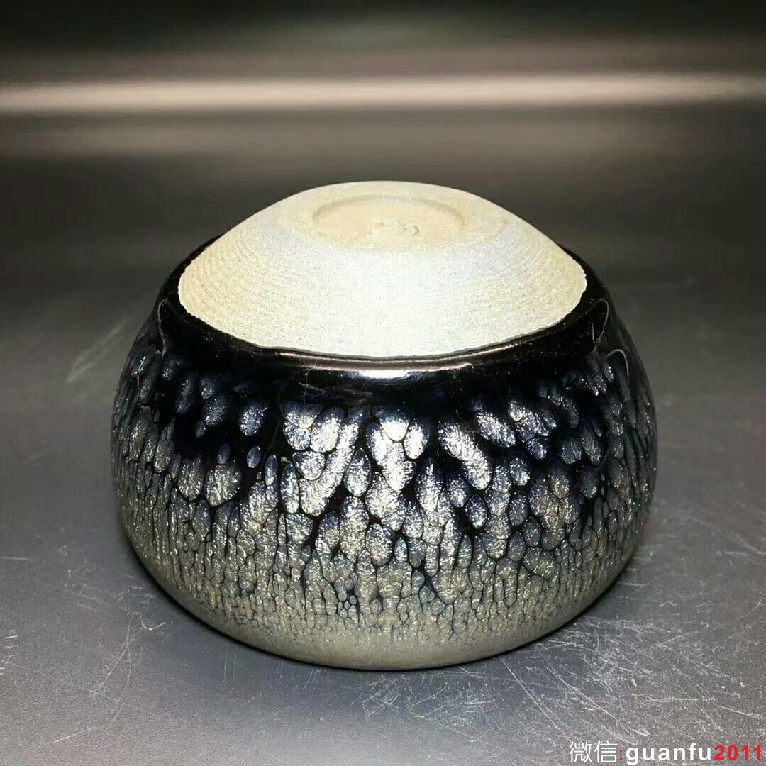 省級大師-闕梅嬌老師 油滴盞：口徑7.8*8.6*5.1