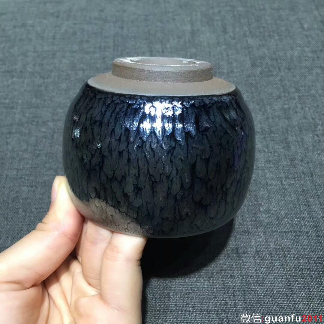 連宏達老師 百花直口禪定杯：口徑7.8*6.3