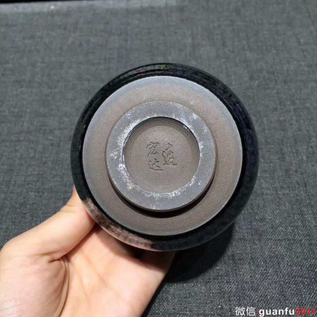 連宏達老師 百花直口禪定杯：口徑7.8*6.3