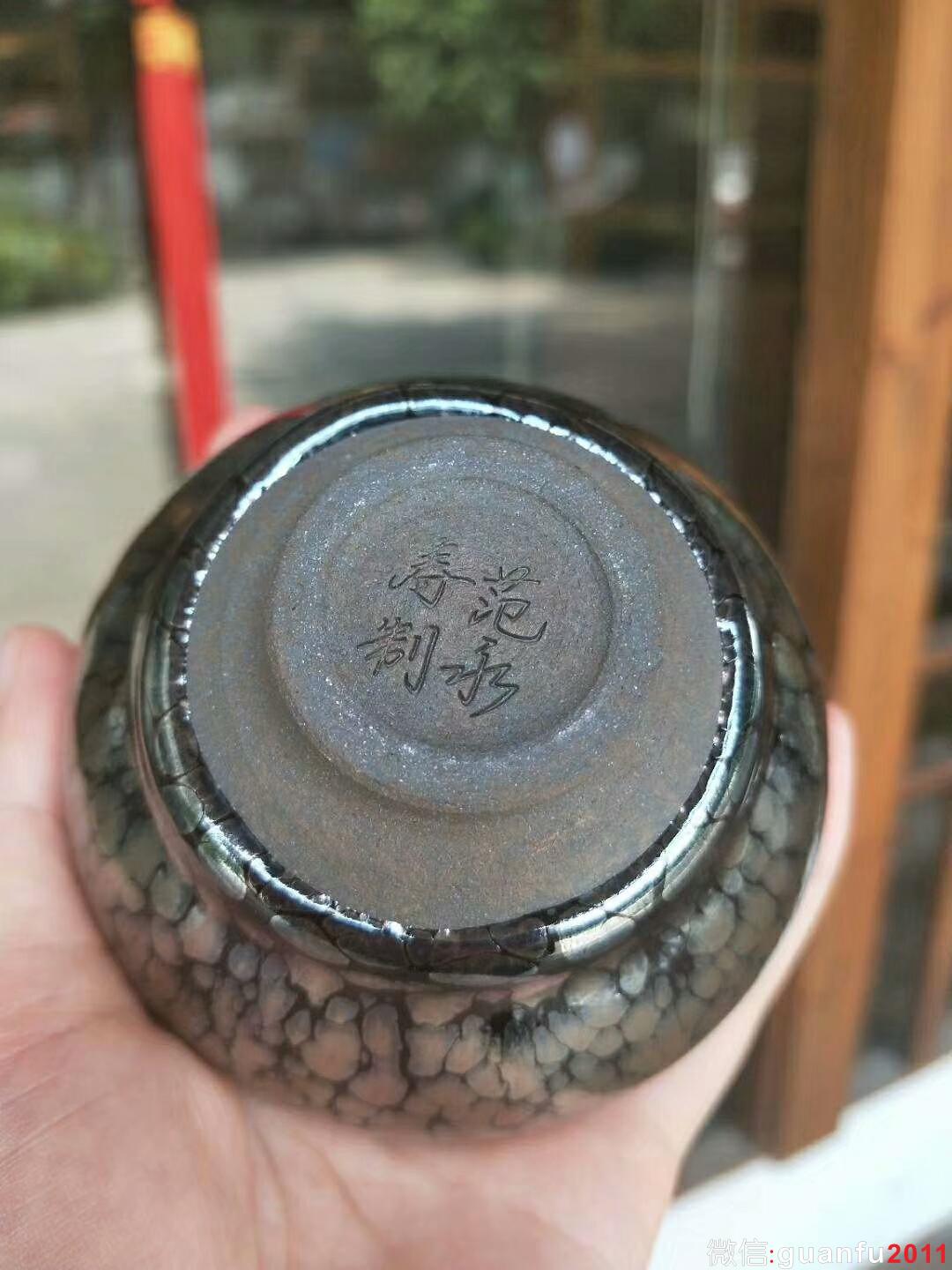 范永壽老師 銀滴束口盞：口徑8.5*5.5