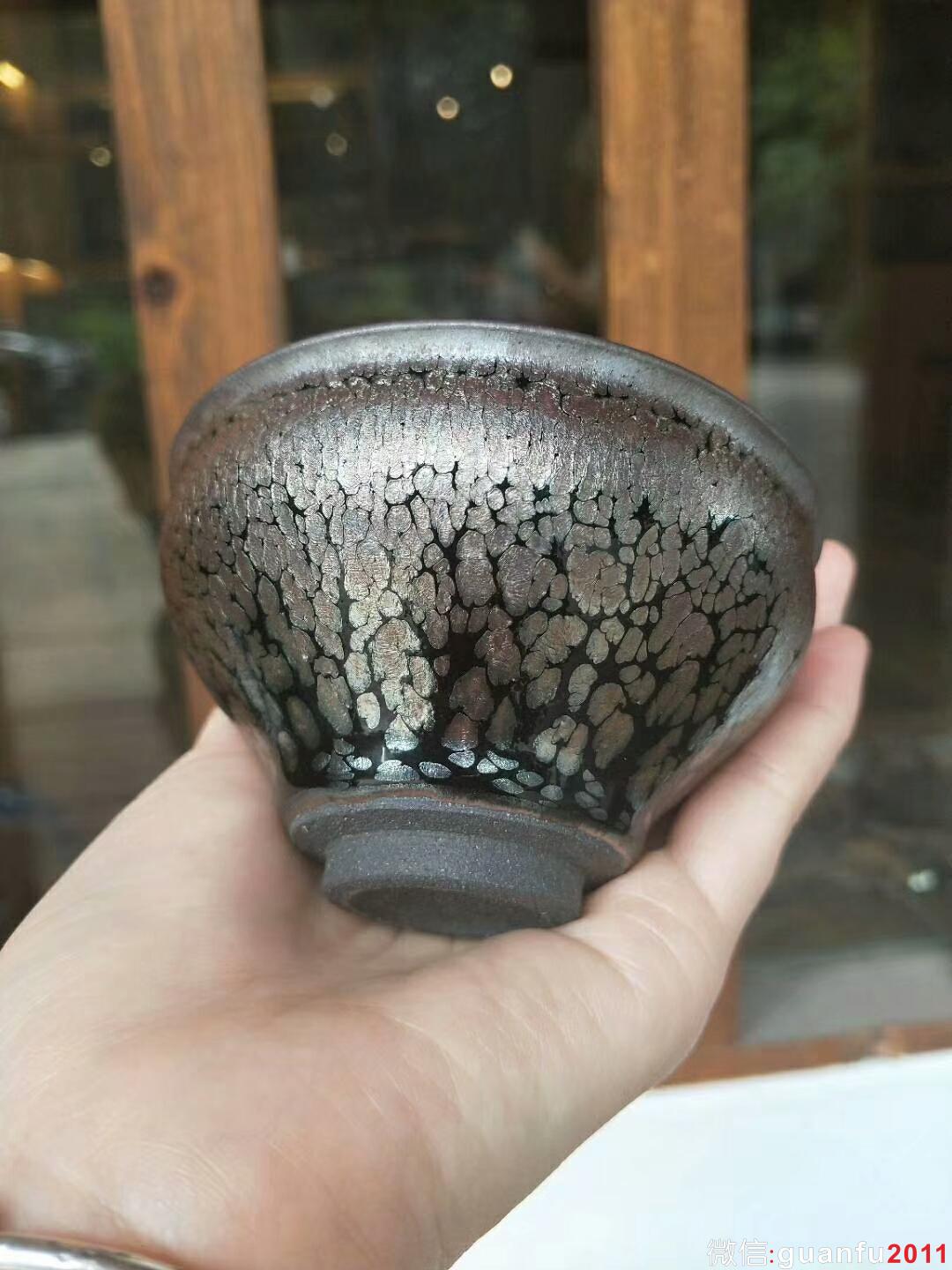 李昌海老師 鷓鴣斑束口盞：口徑8.8*5.5