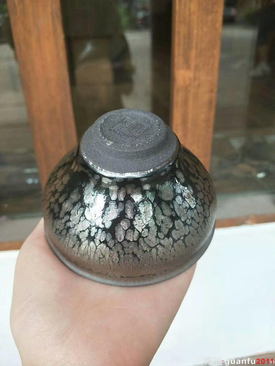 李昌海老師 鷓鴣斑束口盞：口徑8.8*5.5