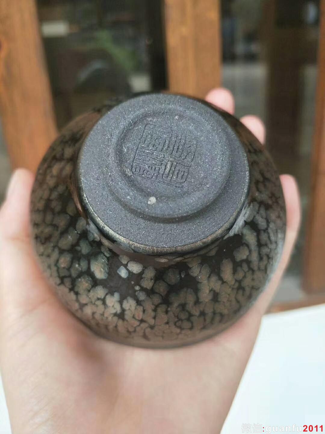 李昌海老師 鷓鴣斑束口盞：口徑8.8*5.5