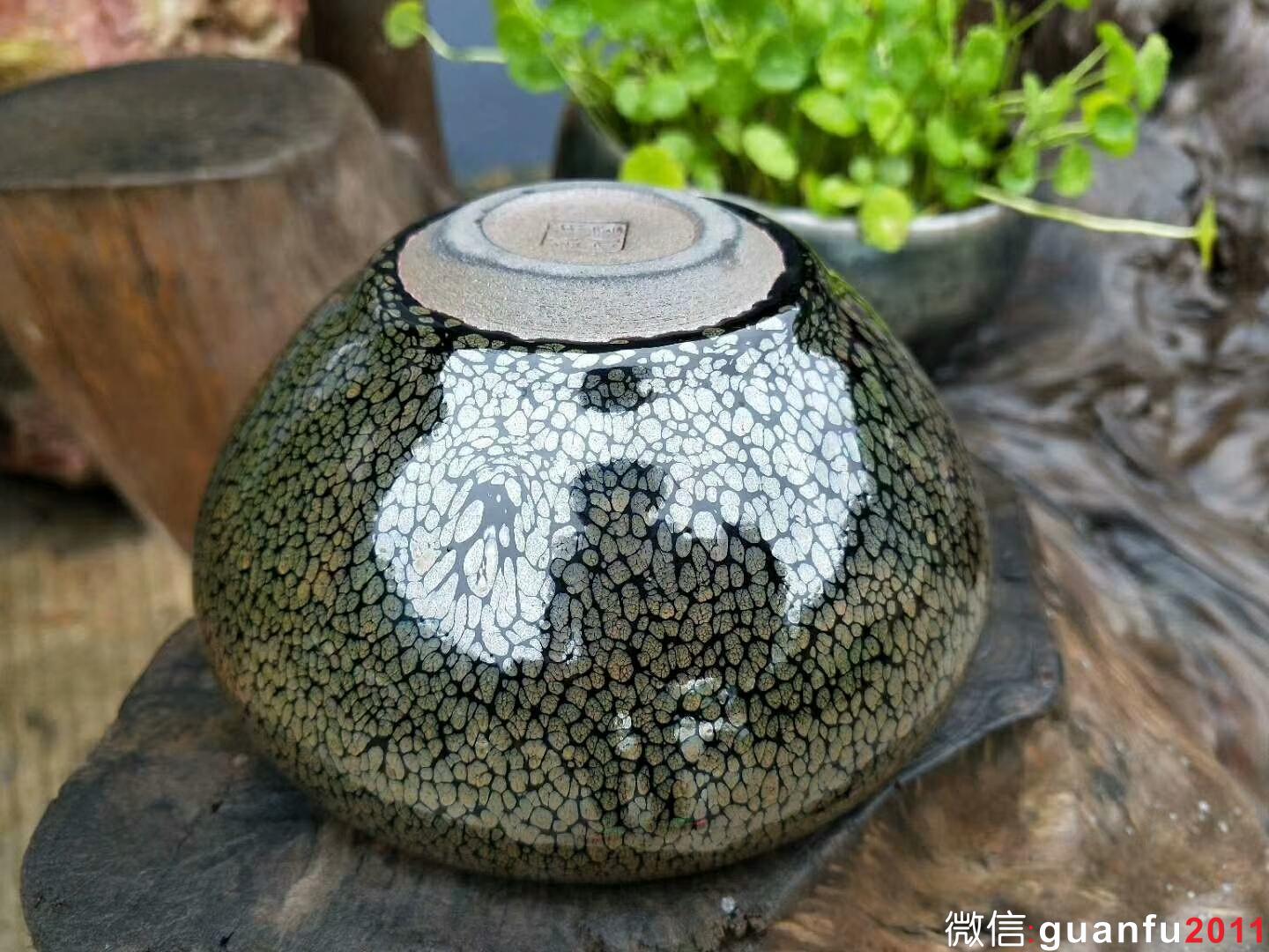 陳慧敏 綠鷓鴣斑缽型：口徑11*12.5*7