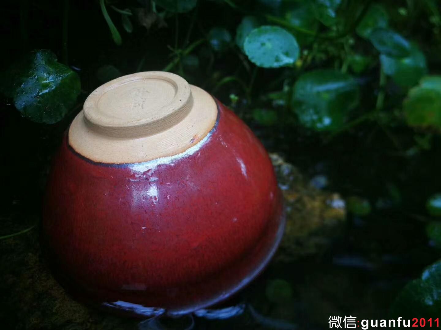 孫莉老師 柿紅盞：口徑9*5.2