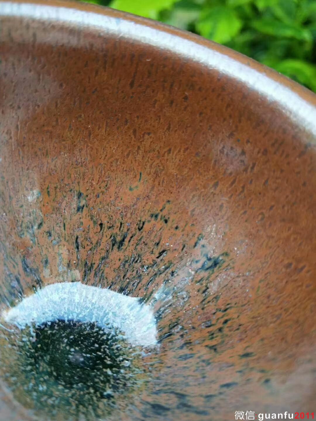 林熙 柴燒柿紅鷓鴣斑：口徑8.2*5.5