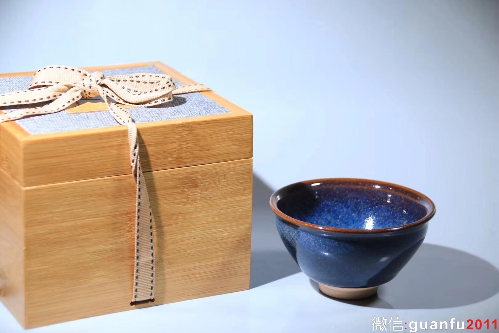 孫建興老師 精品 藍釉 9.5 x 5.3 cm