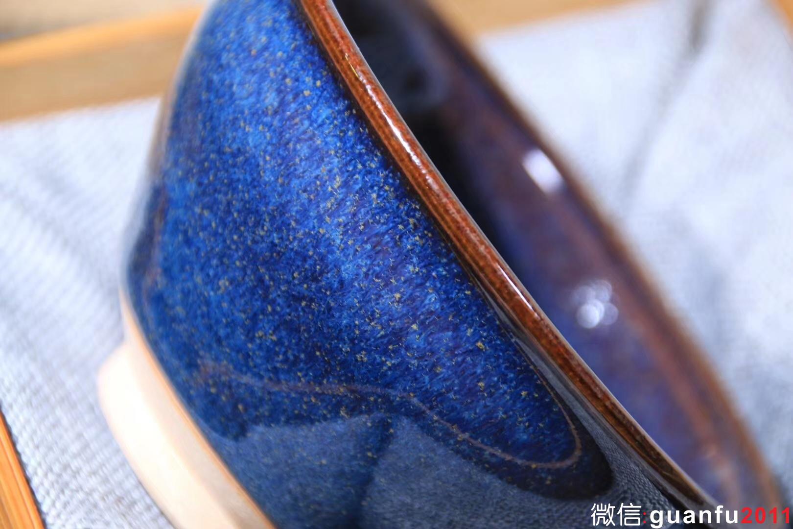 孫建興老師 精品 藍釉 9.5 x 5.3 cm