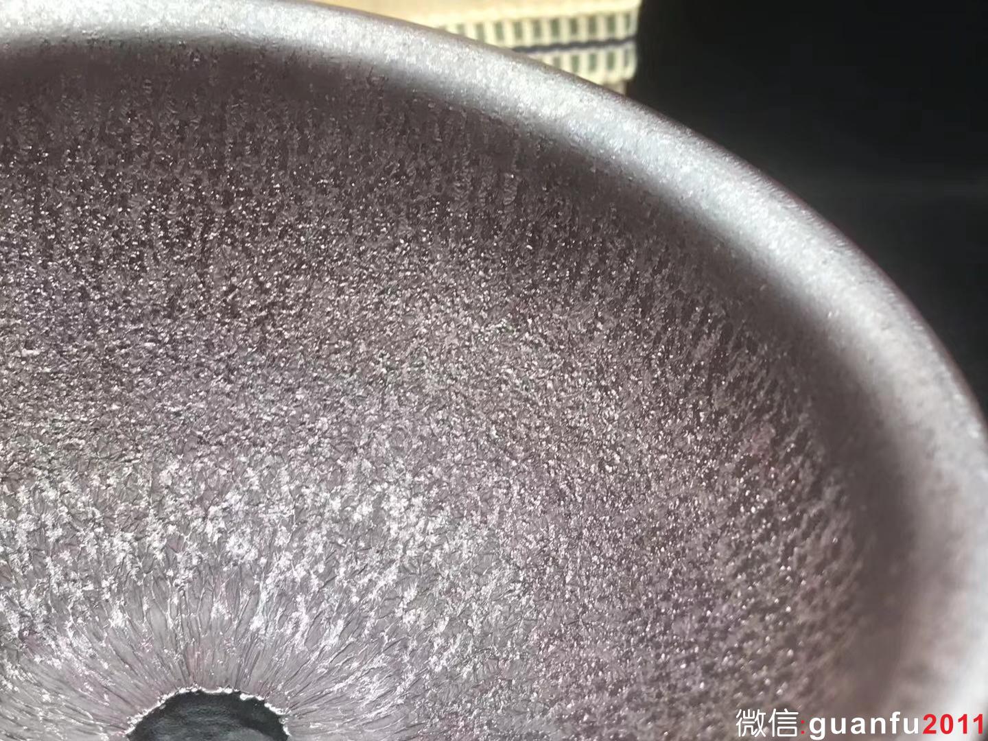 臺灣陶藝大師 江有庭老師 藏色天目 口徑:9.5cm 高5cm