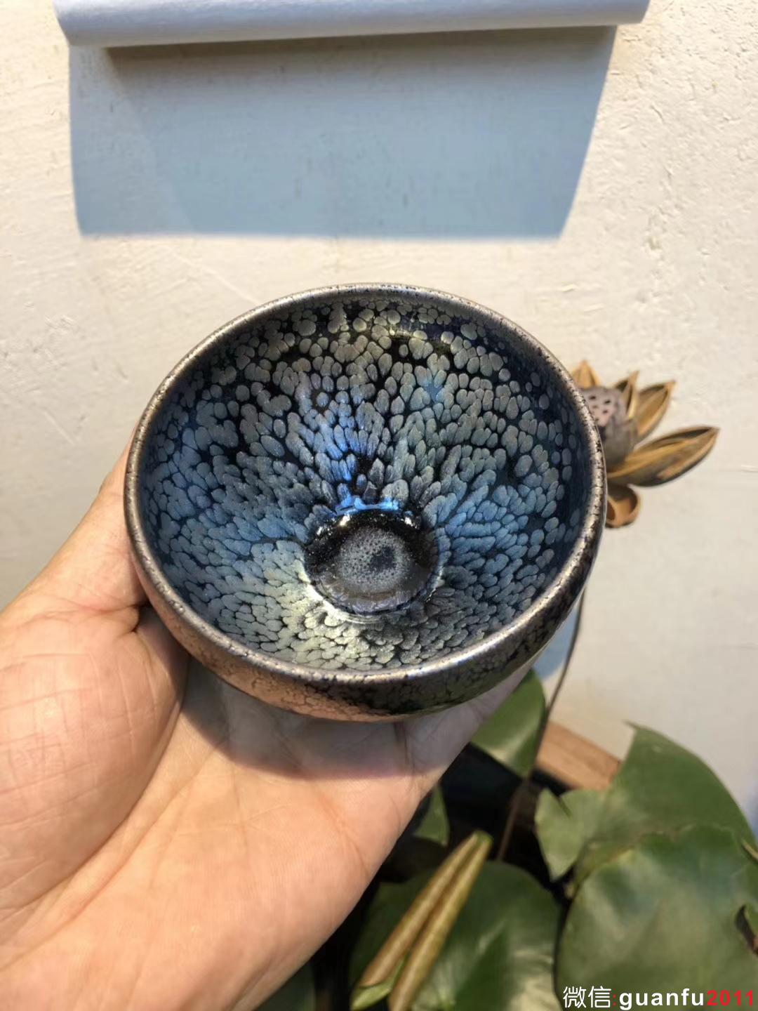 （飛惺） 藍(lán)月亮鷓鴣斑  如意缽 口：9高：6