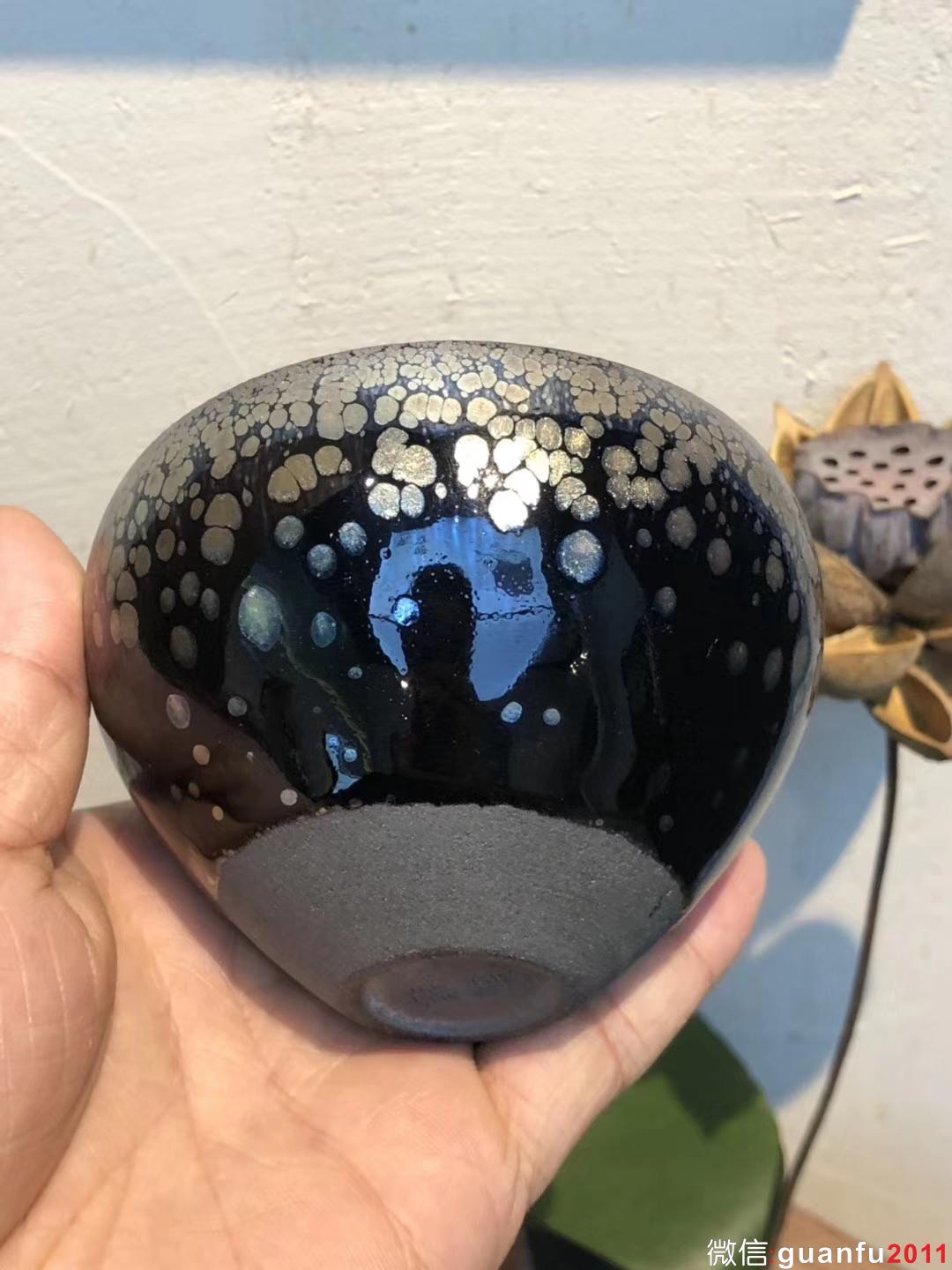 （飛惺） 藍(lán)月亮鷓鴣斑  如意缽 口：9高：6