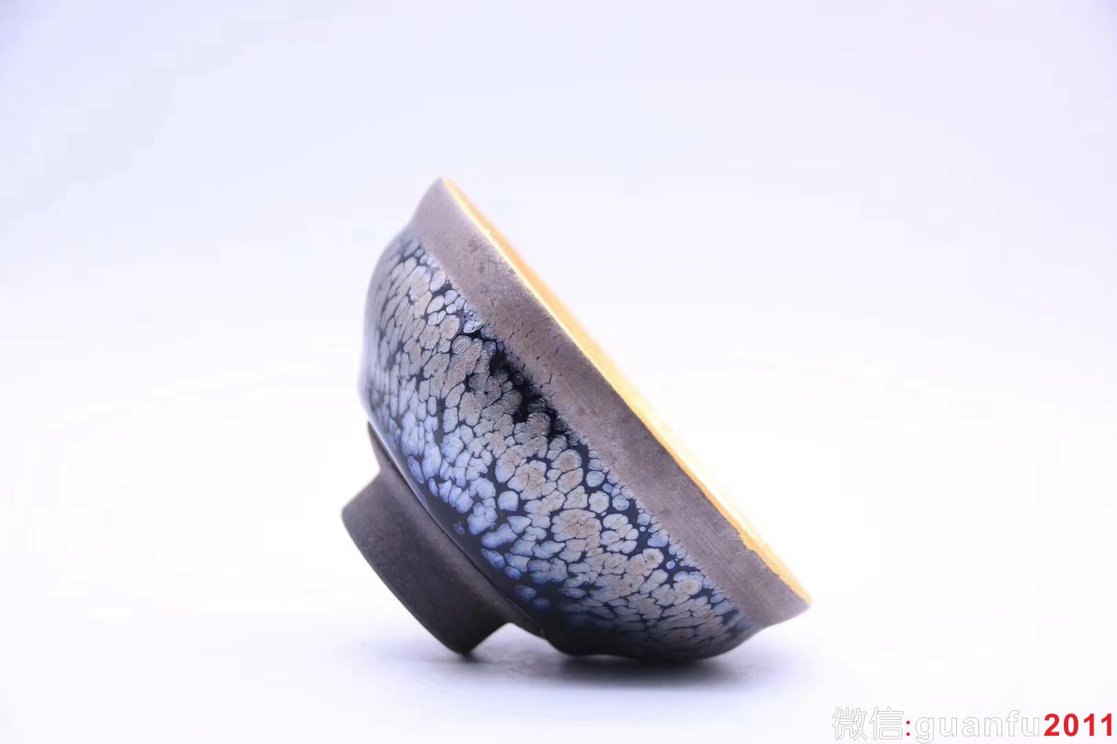 李昌海老師 手作 24K金 雙釉面金盞 束口 口徑8.8 x 4.8