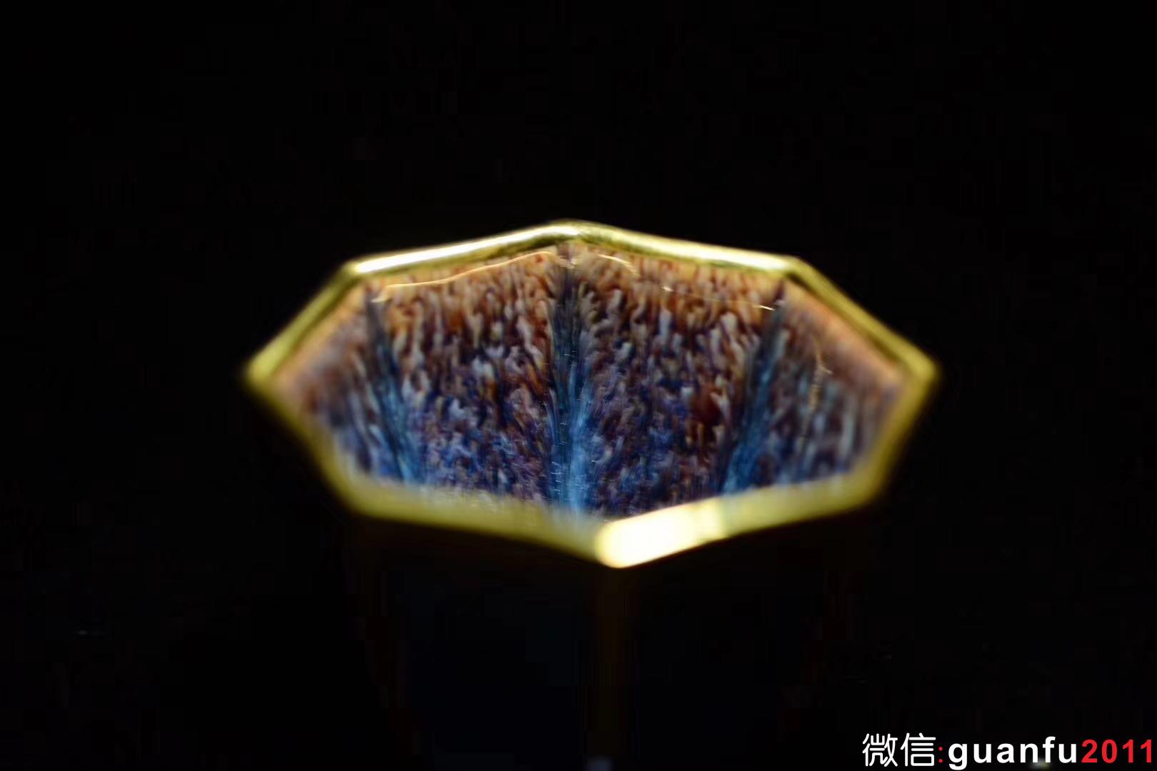 范澤鋒：老師作品-新品 全稱“國家研究員級高級工藝美術師” 中國天目第一人 八面玲瓏(描金口) 規(guī)格尺寸:10.5公分高6公分