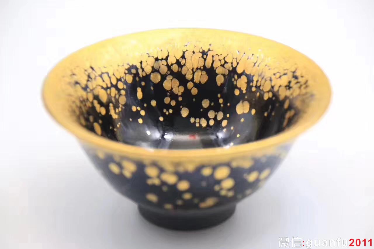 范澤鋒：老師作品 —金油滴 斗笠型 全稱“國(guó)家研究員級(jí)高級(jí)工藝美術(shù)師”中國(guó)天目第一人