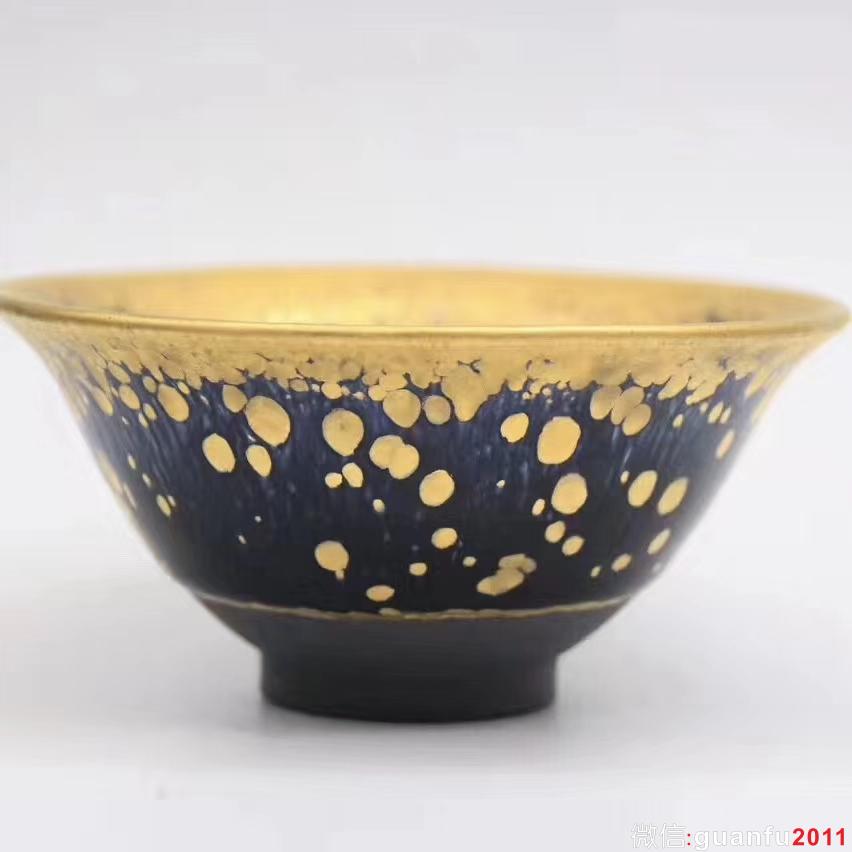 范澤鋒：老師作品 —金油滴 斗笠型 全稱“國(guó)家研究員級(jí)高級(jí)工藝美術(shù)師”中國(guó)天目第一人