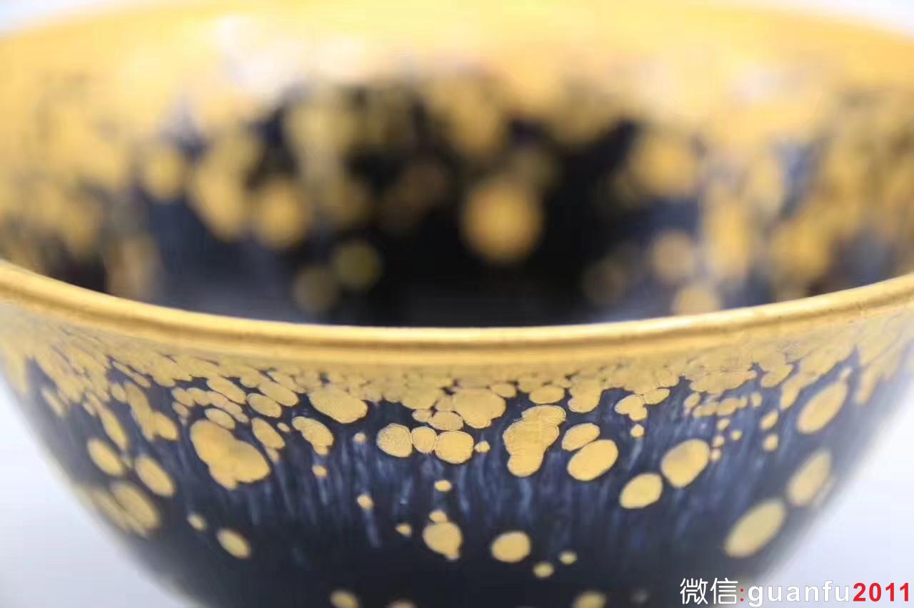 范澤鋒：老師作品 —金油滴 斗笠型 全稱“國(guó)家研究員級(jí)高級(jí)工藝美術(shù)師”中國(guó)天目第一人