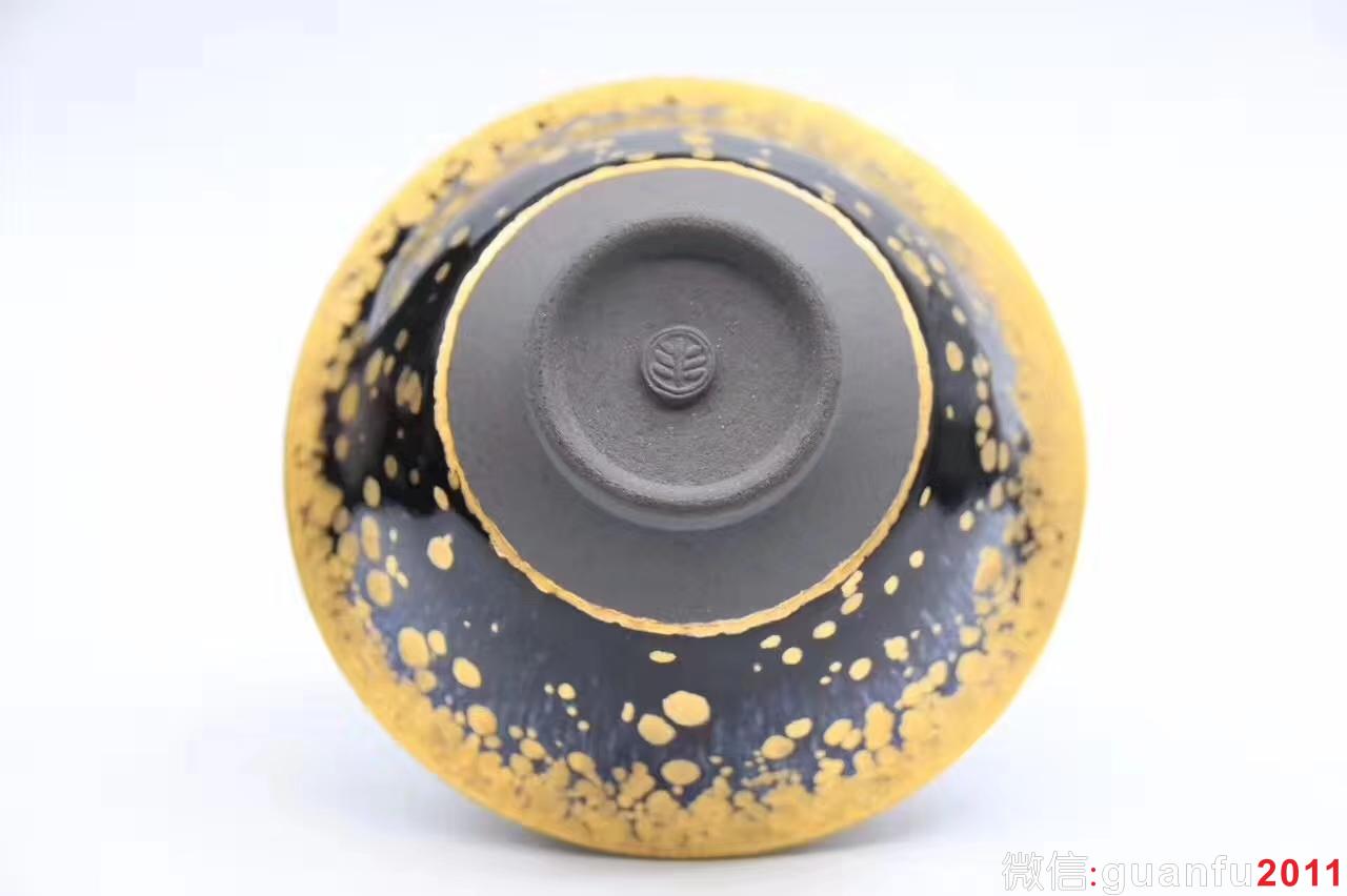 范澤鋒：老師作品 —金油滴 斗笠型 全稱“國(guó)家研究員級(jí)高級(jí)工藝美術(shù)師”中國(guó)天目第一人