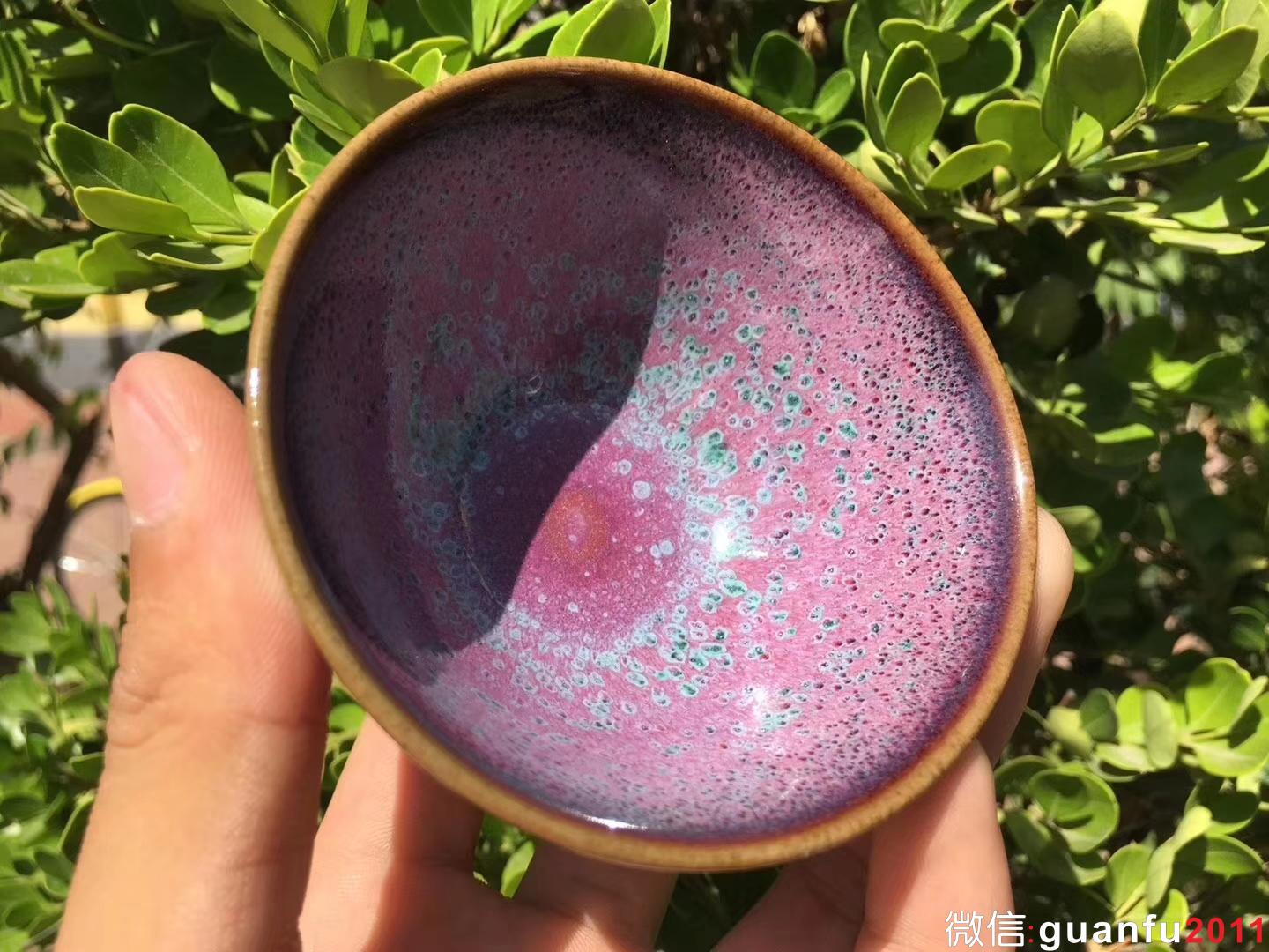 臺灣陶藝家 作者：郭明慶老師 作品：鈞瓷 規(guī)格：8.5*4.5Cm