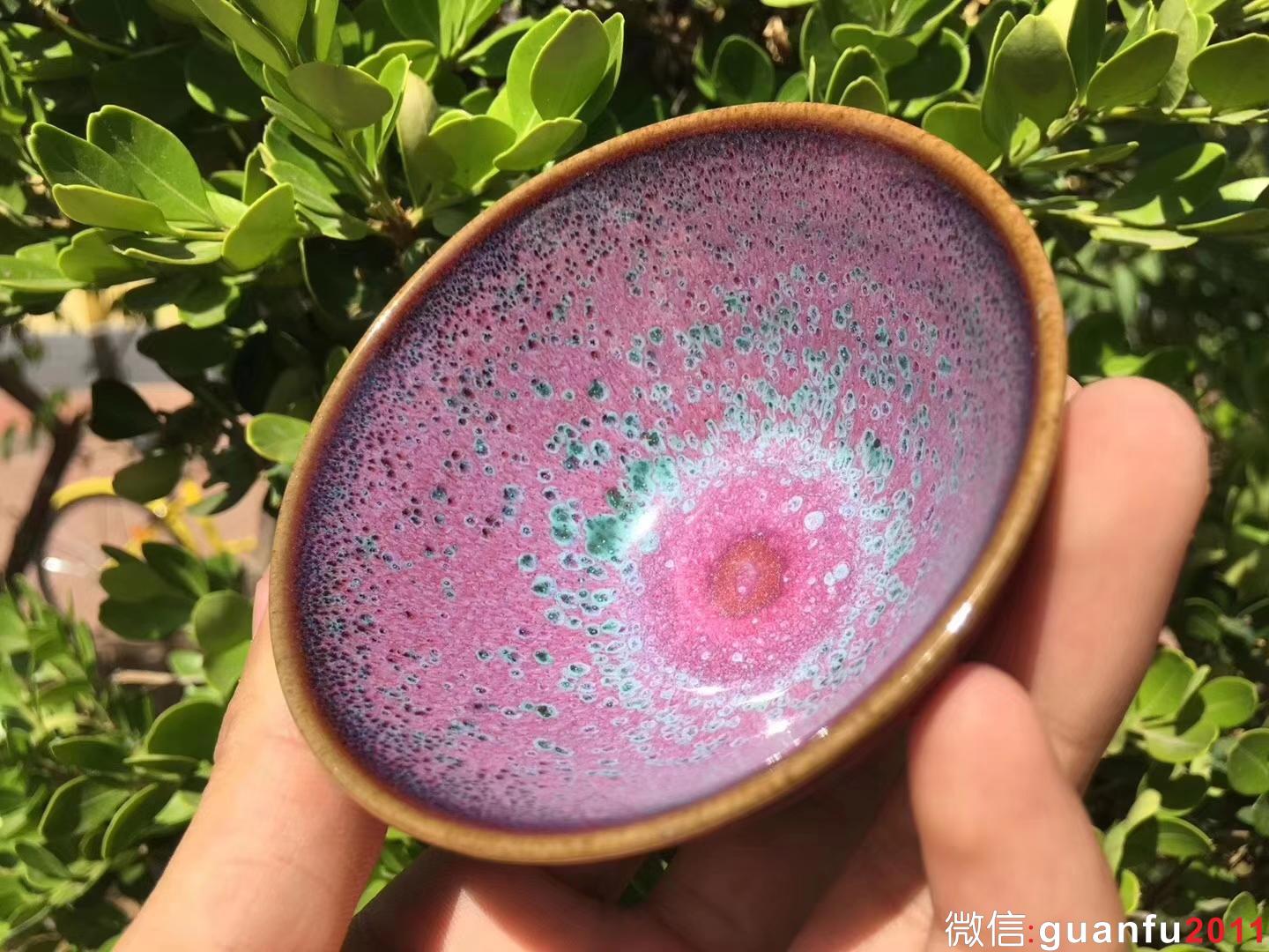 臺灣陶藝家 作者：郭明慶老師 作品：鈞瓷 規(guī)格：8.5*4.5Cm