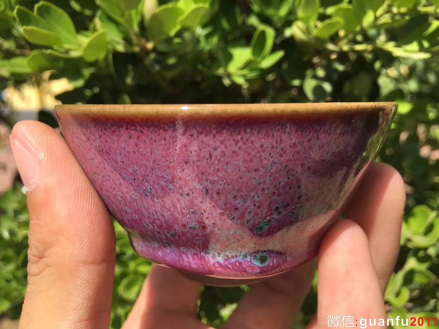 臺灣陶藝家 作者：郭明慶老師 作品：鈞瓷 規(guī)格：8.5*4.5Cm