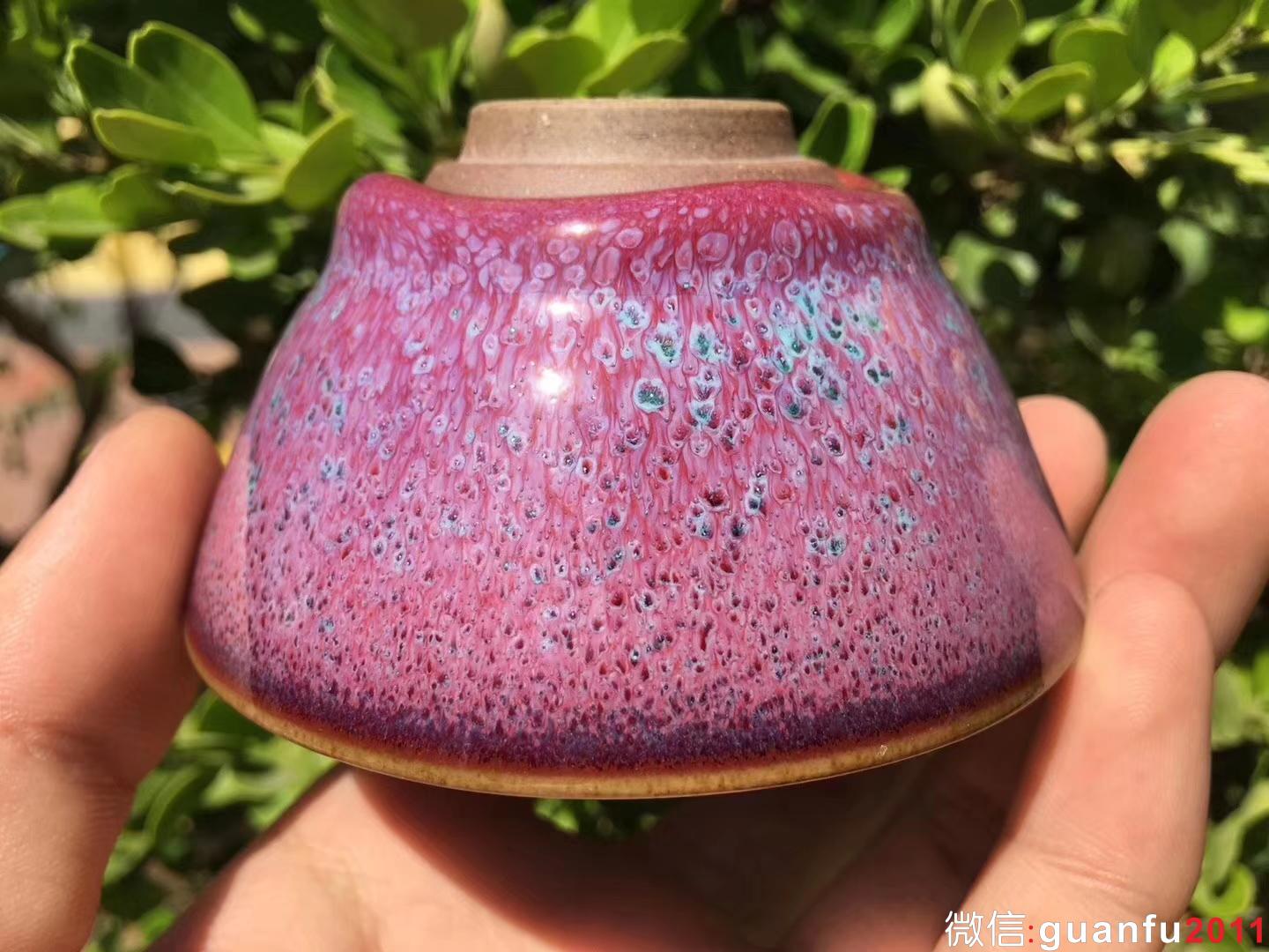 臺灣陶藝家 作者：郭明慶老師 作品：鈞瓷 規(guī)格：8.5*4.5Cm