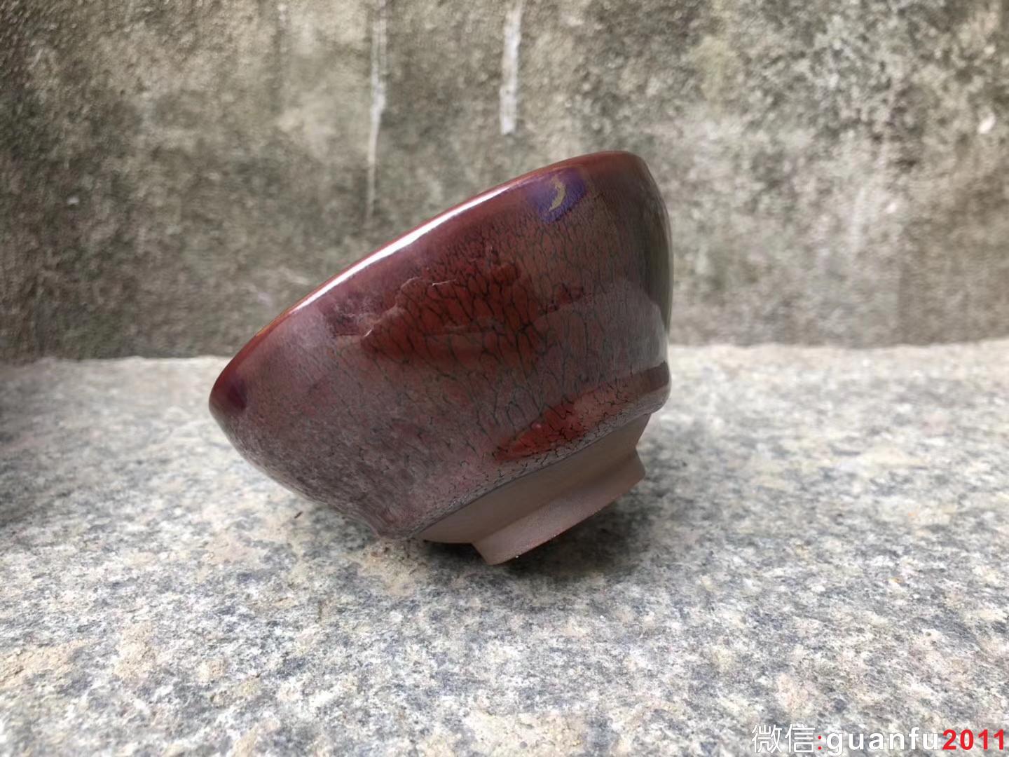 陳大鵬老師 紅鷓鴣斑茶盞 口：9高：6