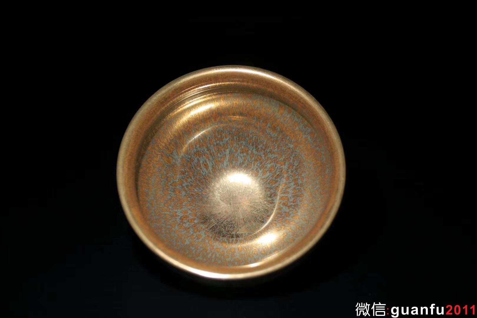 范澤鋒老師 金絲玉毫 瓷胎 口徑9 高5.7