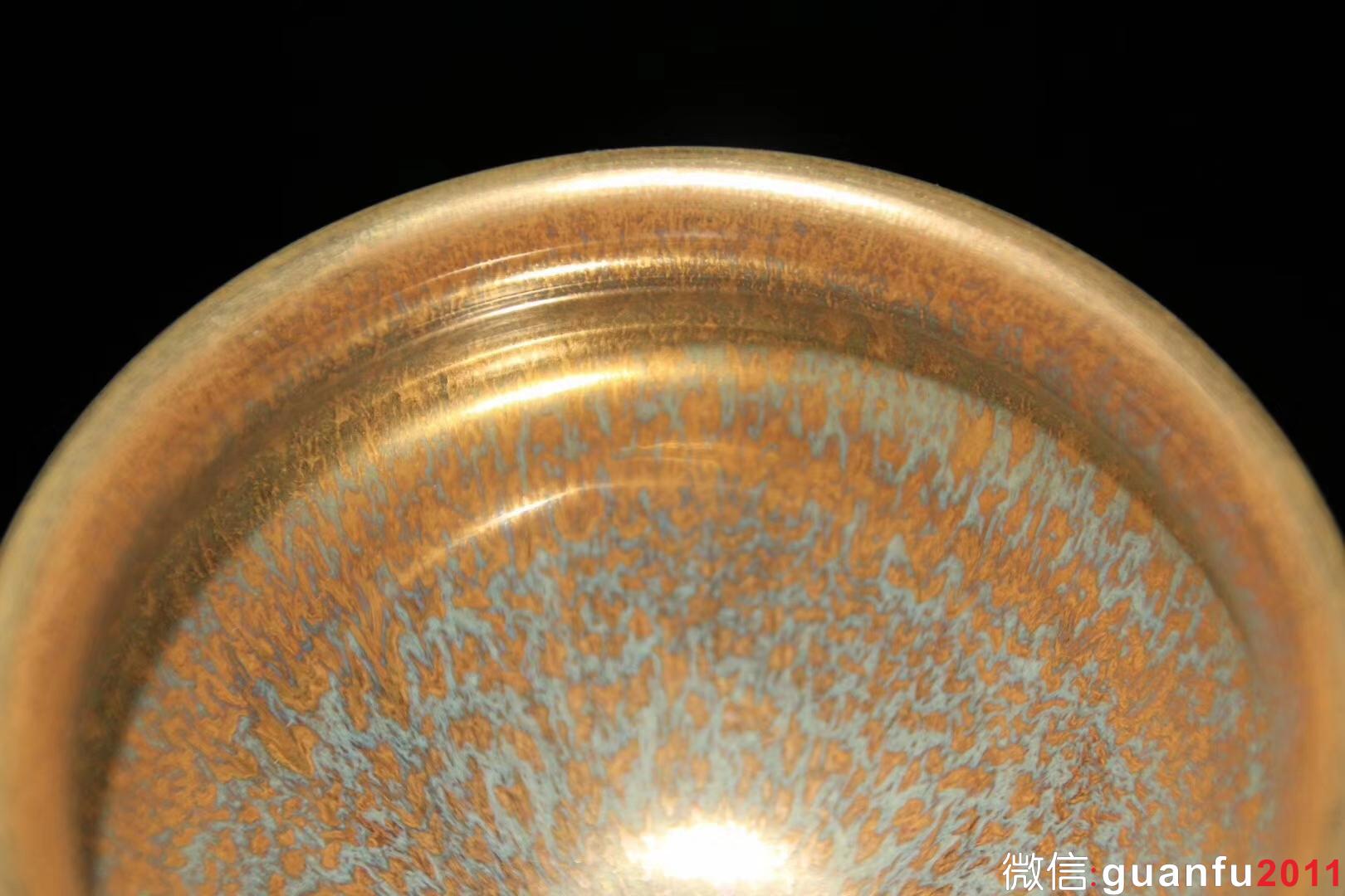 范澤鋒老師 金絲玉毫 瓷胎 口徑9 高5.7