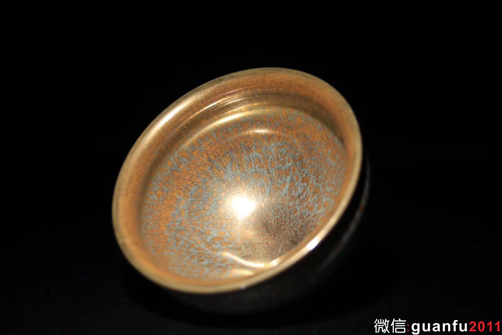 范澤鋒老師 金絲玉毫 瓷胎 口徑9 高5.7