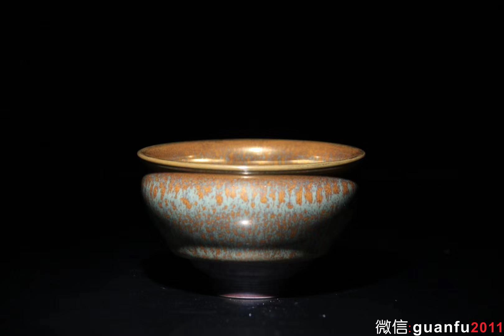 范澤鋒老師 金絲玉毫 瓷胎 口徑9 高5.7