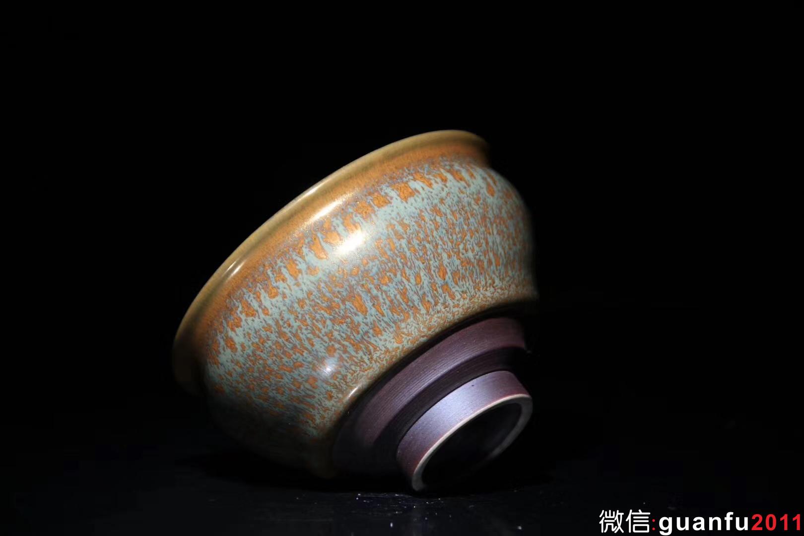 范澤鋒老師 金絲玉毫 瓷胎 口徑9 高5.7