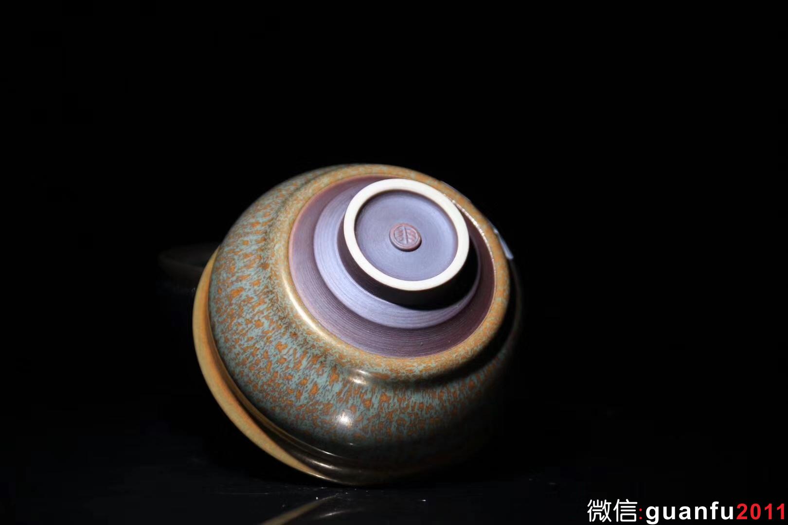 范澤鋒老師 金絲玉毫 瓷胎 口徑9 高5.7