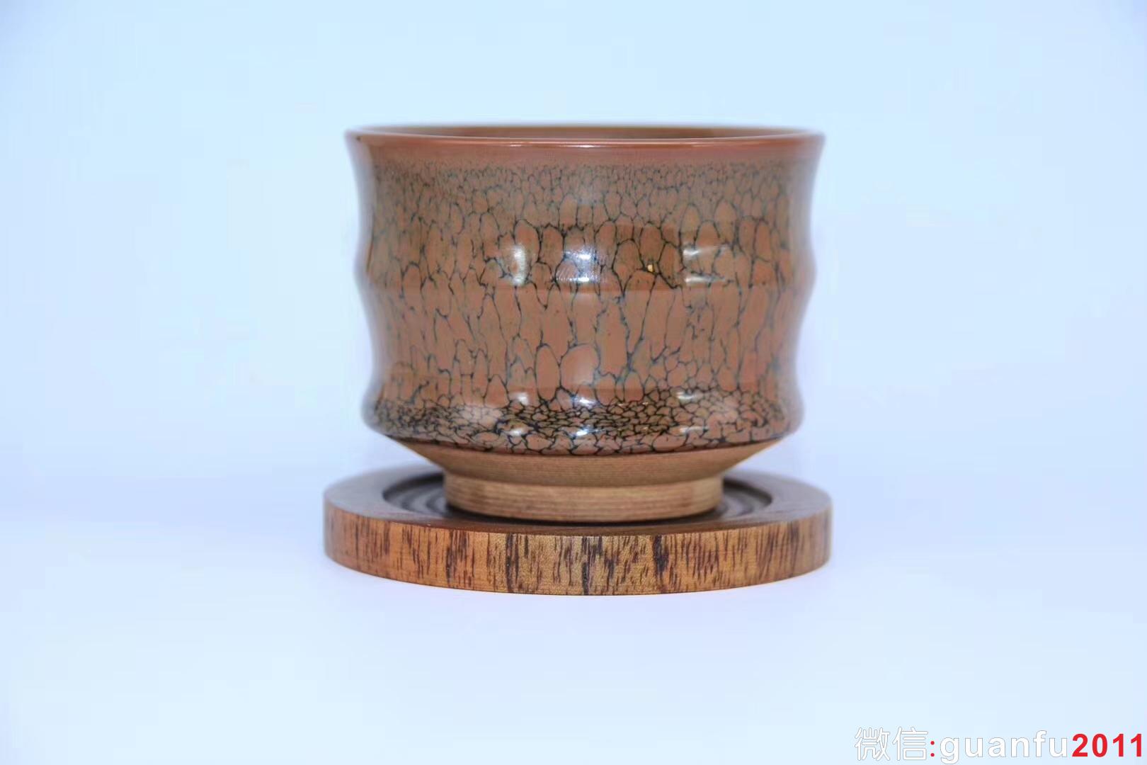 陳大鵬老師作品 鷓鴣斑 口徑：8.1 盞高：6.5