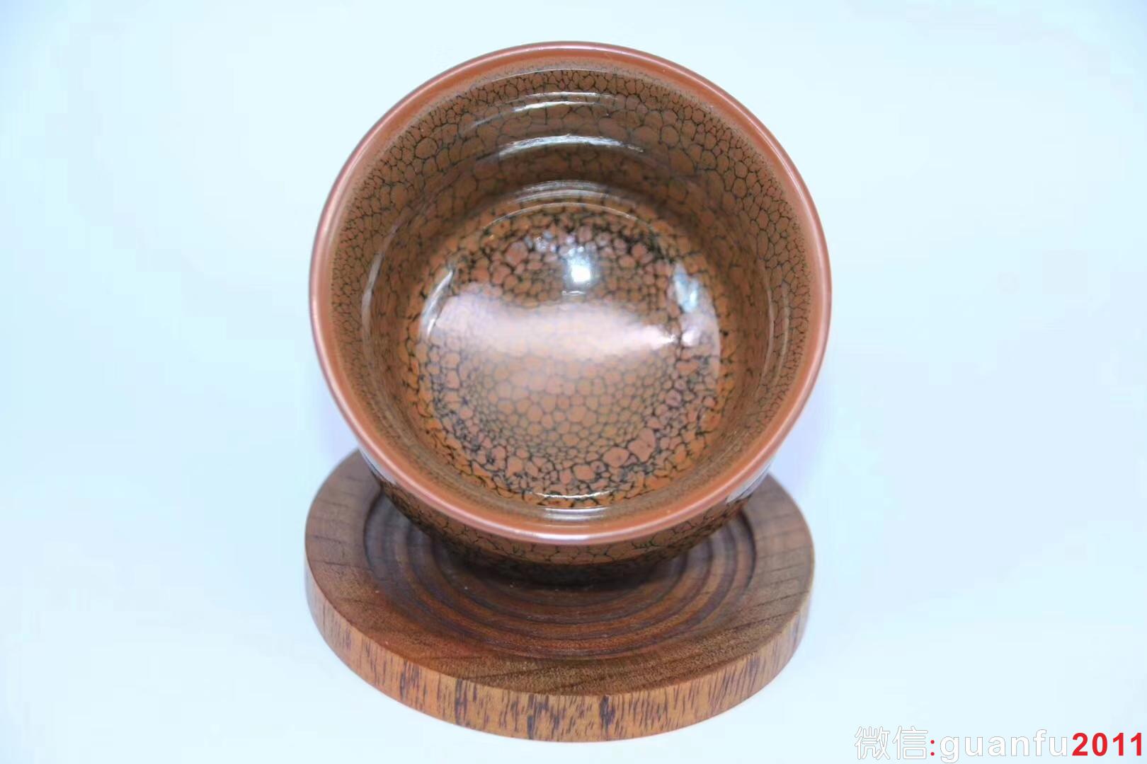 陳大鵬老師作品 鷓鴣斑 口徑：8.1 盞高：6.5