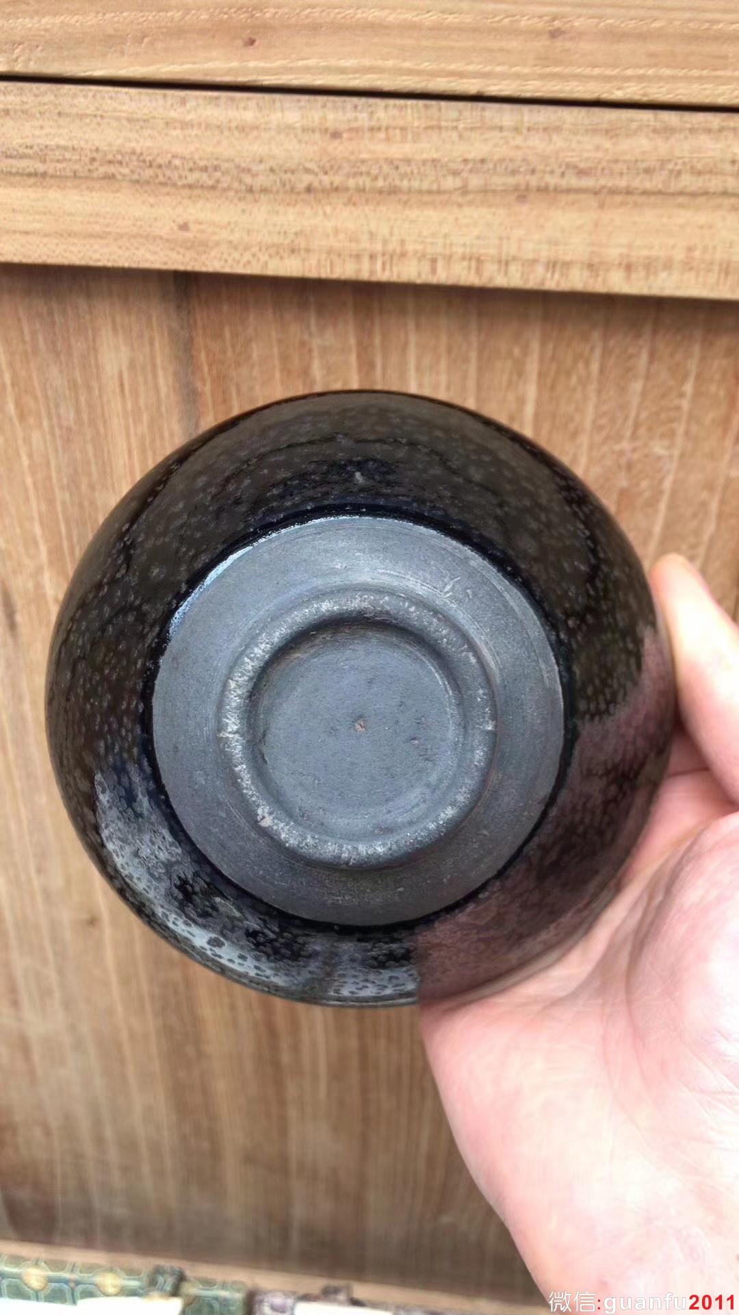 孫建興老師 國(guó)大師 95年作品 油滴 茶盞  口徑：11.5*6.7