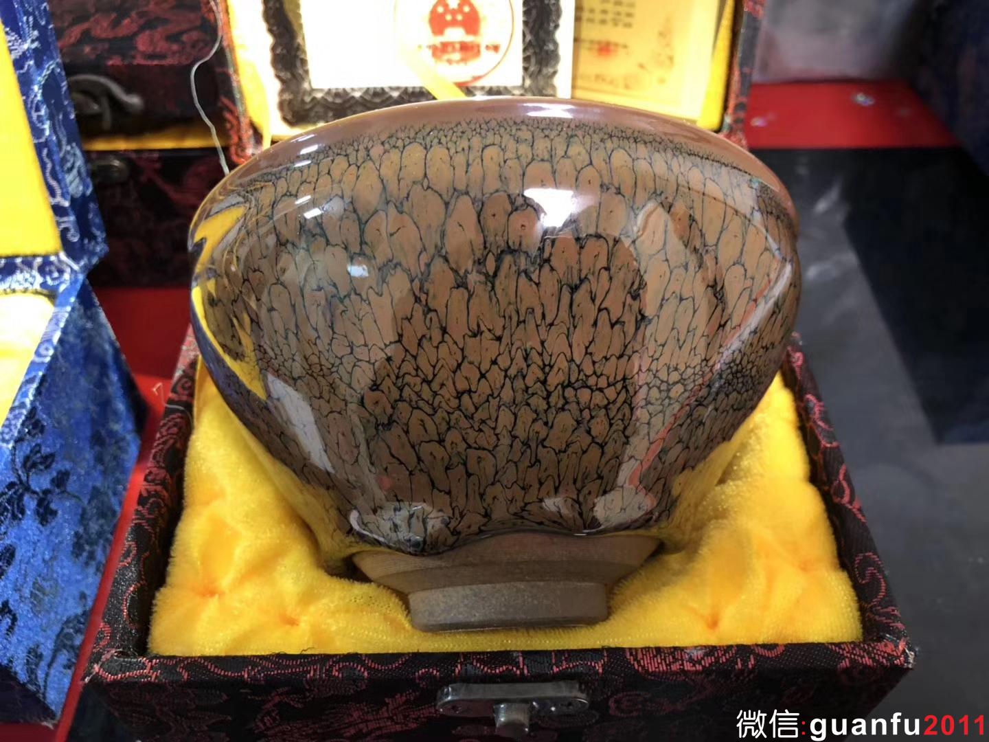 陳大鵬老師 鷓鴣斑 束口型  口徑：13高：8