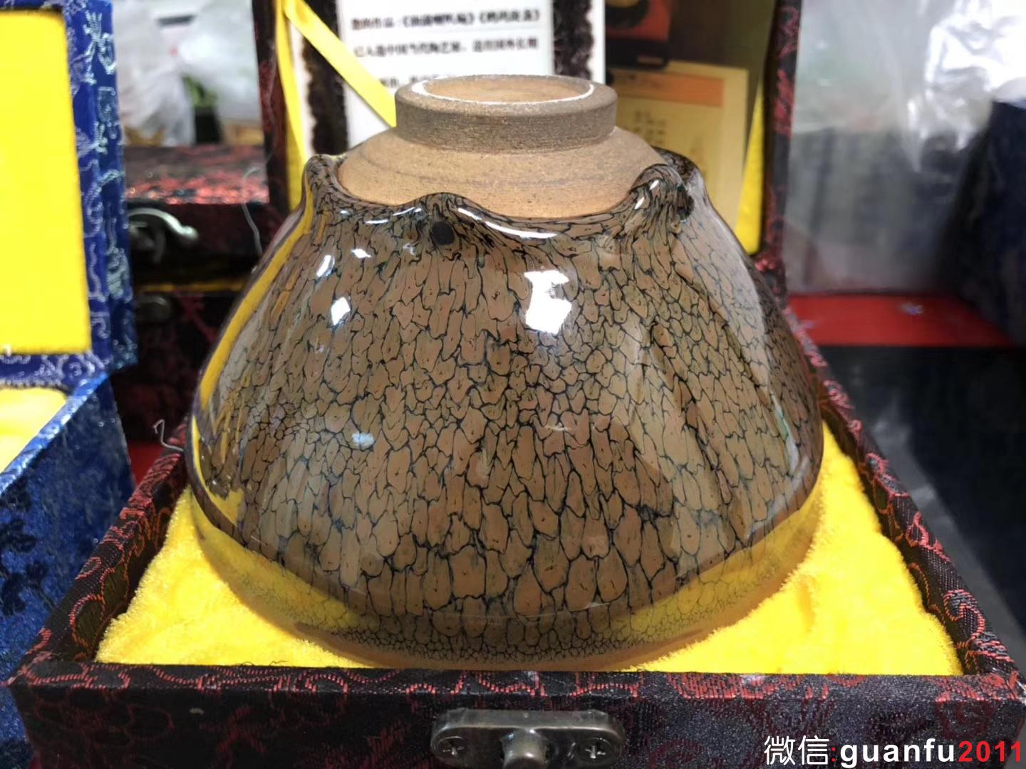 陳大鵬老師 鷓鴣斑 束口型  口徑：13高：8