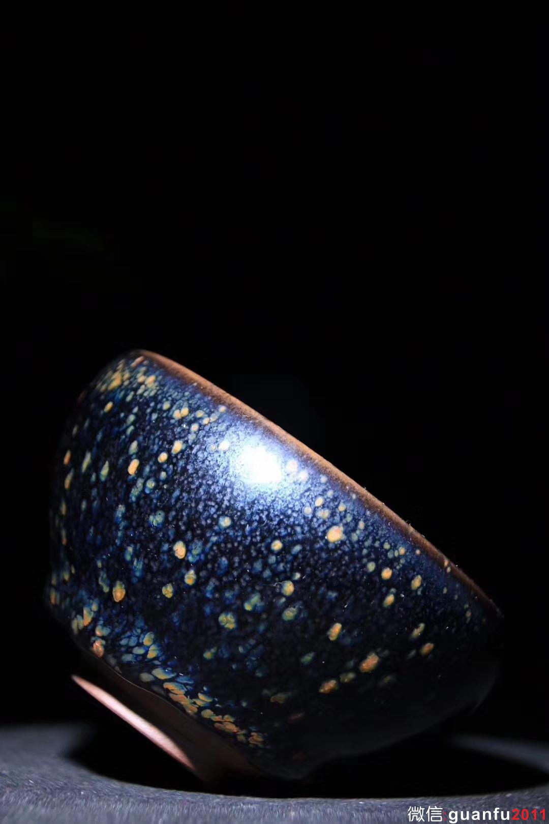 臺(tái)灣一 邱藏億大師 作品 黑釉茶碗 新品缽 口徑：8.3 高：5.3