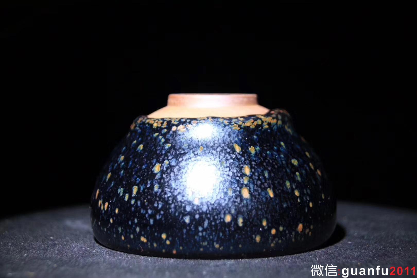 臺(tái)灣一 邱藏億大師 作品 黑釉茶碗 新品缽 口徑：8.3 高：5.3
