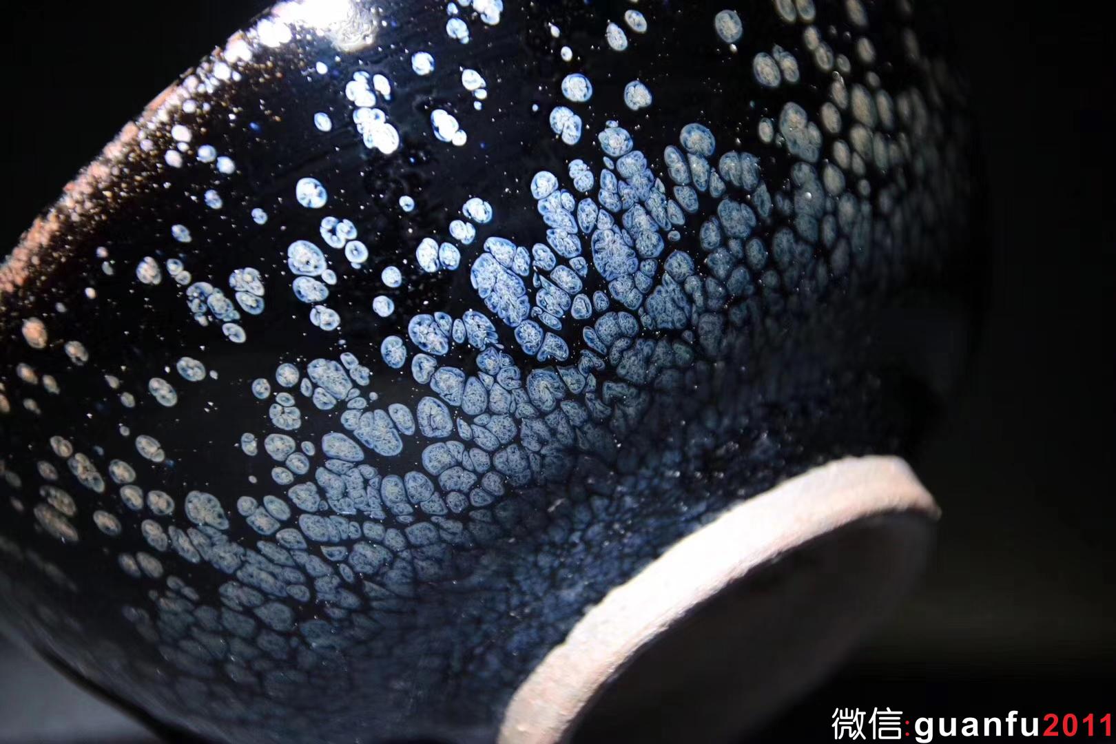 陳春華老師 傳統(tǒng)黑釉油滴  山棗碗 口徑9.5 高5