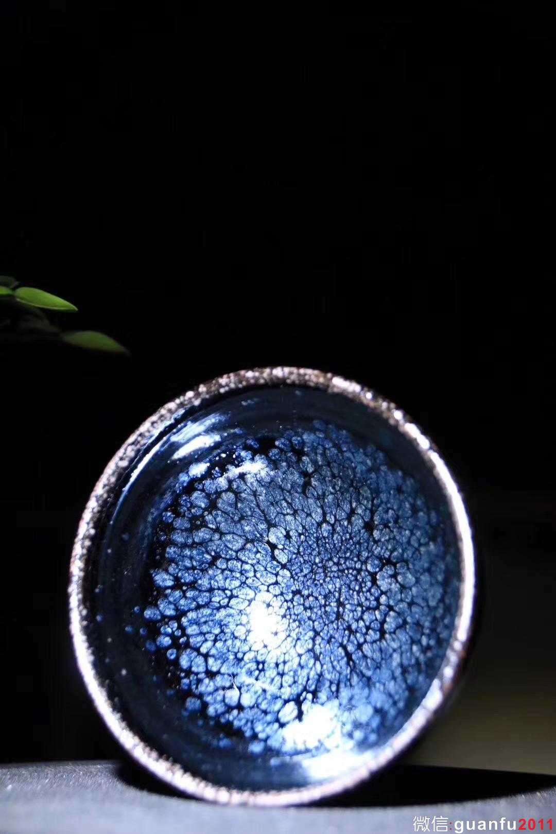 陳春華老師 黑釉油滴 口徑：9高5