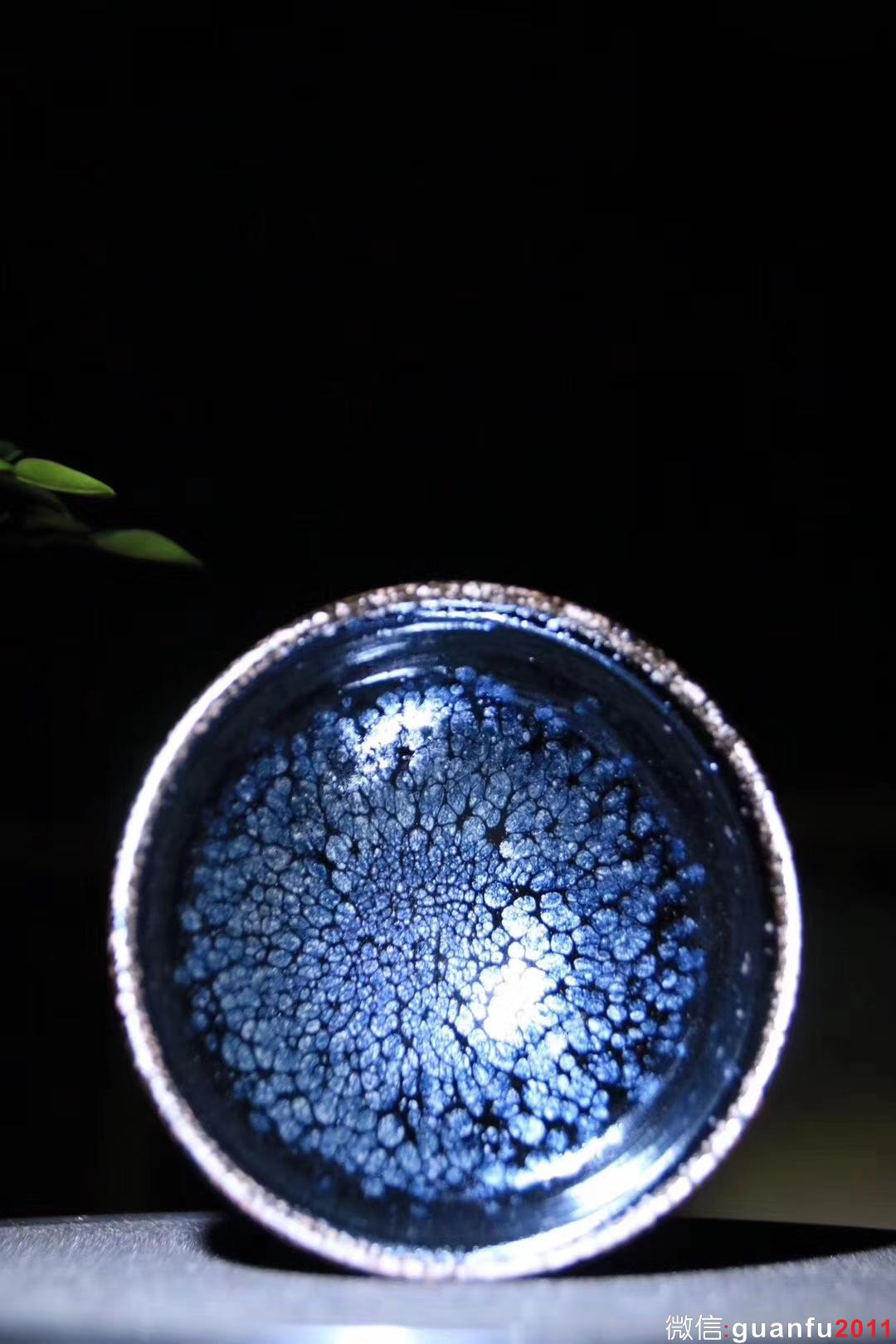 陳春華老師 黑釉油滴 口徑：9高5