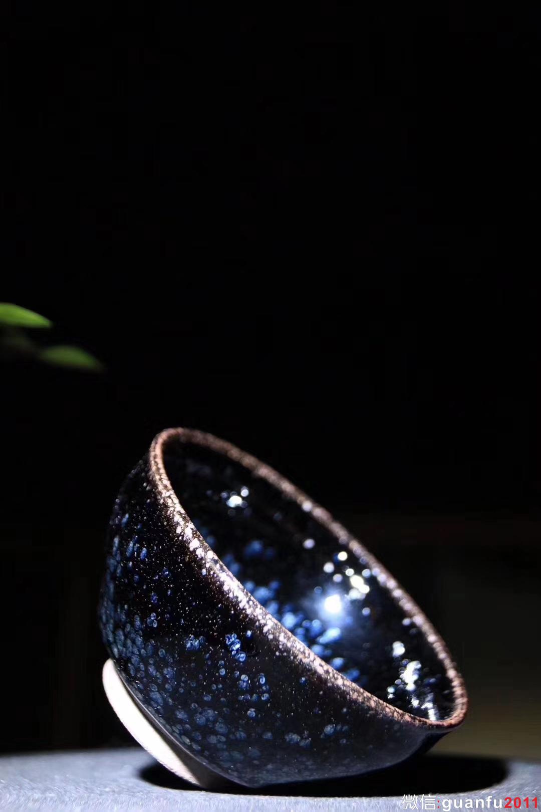 陳春華老師 黑釉油滴 口徑：9高5